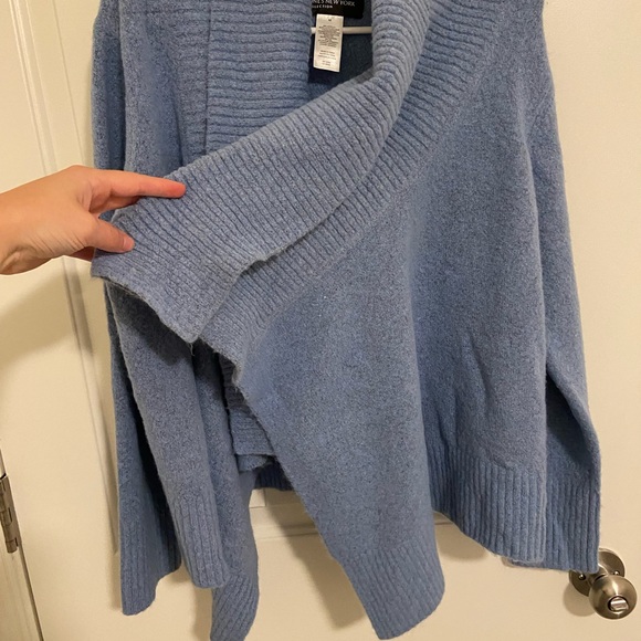 NWOT | Jones New York Collection women’s thick knit wide collar drapey sweater M - Picture 2 of 6